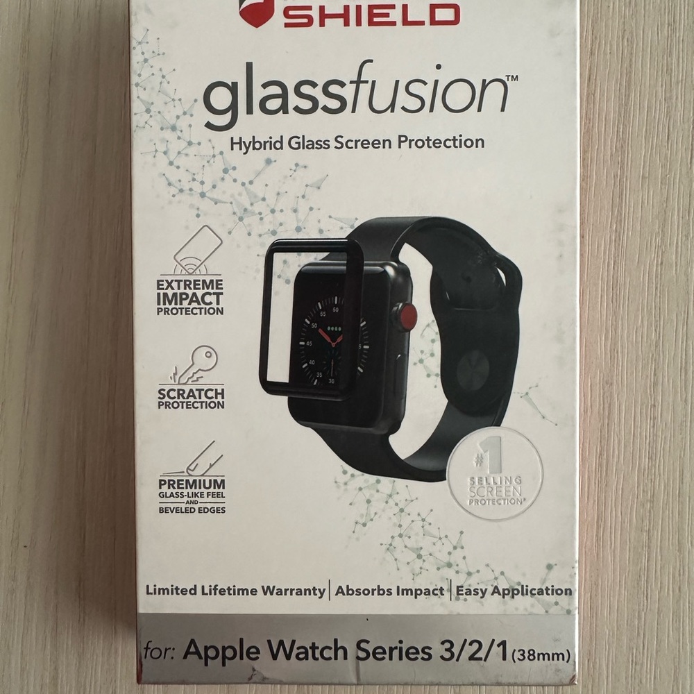 Hybrid glass screen protector for Apple Watch Series 1/2/3 38mm